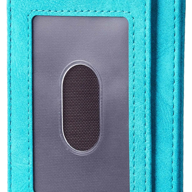 Travelambo Slim Wallet Front Pocket Minimalist Leather RFID Blocking Medium Size Green - Custom Crafting Alliance, LLC