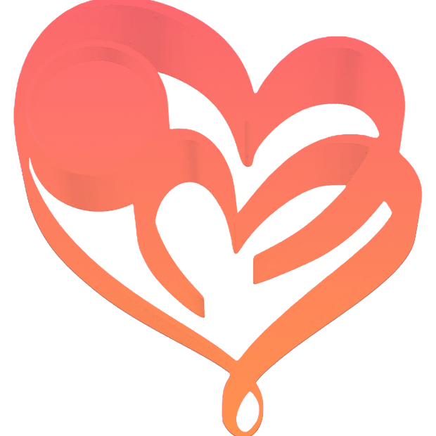 Two Hearts, One Glow Candle Holder - Custom Made to Order in Red and 12 Other Colors - Custom Crafting Alliance, LLC