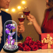 Valentines Day Gifts for Her, Galaxy Glass Rose Forever Eternal Crystal Flower Light Up Rose in Glass Dome with Butterfly Birthday Valentine Gifts for Women Daughter Mom Wife Girlfriend Colorful - Custom Crafting Alliance, LLC