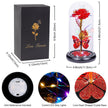 Valentines Day Gifts for Her, Galaxy Glass Rose Forever Eternal Crystal Flower Light Up Rose in Glass Dome with Butterfly Birthday Valentine Gifts for Women Daughter Mom Wife Girlfriend Colorful - Custom Crafting Alliance, LLC