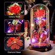 Valentines Day Gifts for Her, Galaxy Glass Rose Forever Eternal Crystal Flower Light Up Rose in Glass Dome with Butterfly Birthday Valentine Gifts for Women Daughter Mom Wife Girlfriend Colorful - Custom Crafting Alliance, LLC