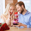 Valentines Day Gifts for Her, Galaxy Glass Rose Forever Eternal Crystal Flower Light Up Rose in Glass Dome with Butterfly Birthday Valentine Gifts for Women Daughter Mom Wife Girlfriend Colorful - Custom Crafting Alliance, LLC