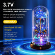Valentines Day Gifts for Her, Galaxy Glass Rose Forever Eternal Crystal Flower Light Up Rose in Glass Dome with Butterfly Birthday Valentine Gifts for Women Daughter Mom Wife Girlfriend Colorful - Custom Crafting Alliance, LLC