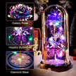 Valentines Day Gifts for Her, Galaxy Glass Rose Forever Eternal Crystal Flower Light Up Rose in Glass Dome with Butterfly Birthday Valentine Gifts for Women Daughter Mom Wife Girlfriend Colorful - Custom Crafting Alliance, LLC