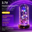 Valentines Day Gifts for Her, Galaxy Glass Rose Forever Eternal Crystal Flower Light Up Rose in Glass Dome with Butterfly Birthday Valentine Gifts for Women Daughter Mom Wife Girlfriend Colorful - Custom Crafting Alliance, LLC