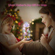 Valentines Day Gifts for Her, Galaxy Glass Rose Forever Eternal Crystal Flower Light Up Rose in Glass Dome with Butterfly Birthday Valentine Gifts for Women Daughter Mom Wife Girlfriend Colorful - Custom Crafting Alliance, LLC