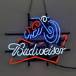 Vintage Style Harley Motorcycle Budweiser Neon Signs Light