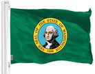 Washington WA State Flag 3x5 Ft Printed 150D Polyester Indoor Outdoor Vibrant - Custom Crafting Alliance, LLC