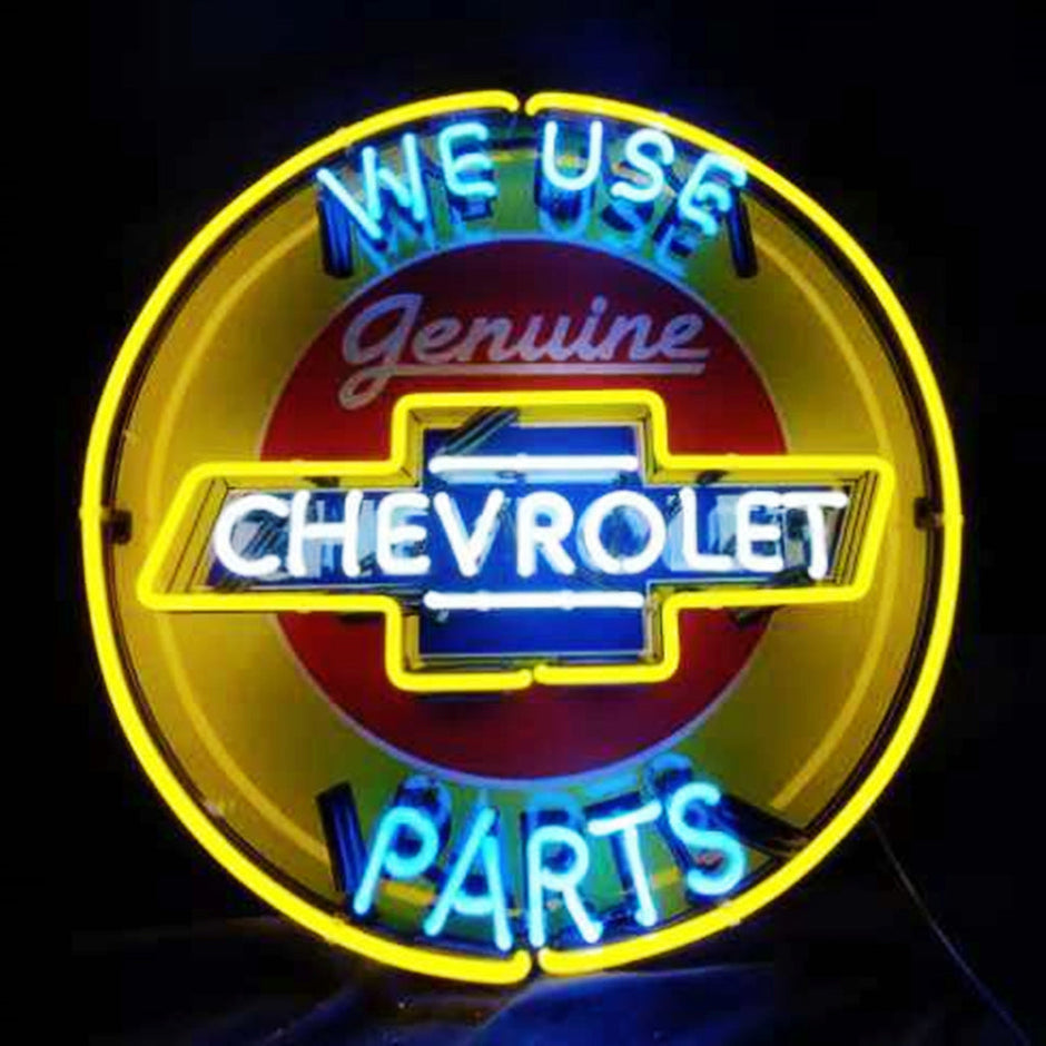 We Use Genuine Chevrolet Parts Neon Signs
