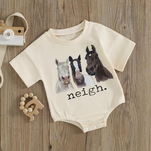 WZTYYDS Newborn Baby Boy Girl Bubble Romper Short Sleeve Oversized Letters Graphic Bodysuit One Piece Neutral Summer Clothes - Custom Crafting Alliance, LLC
