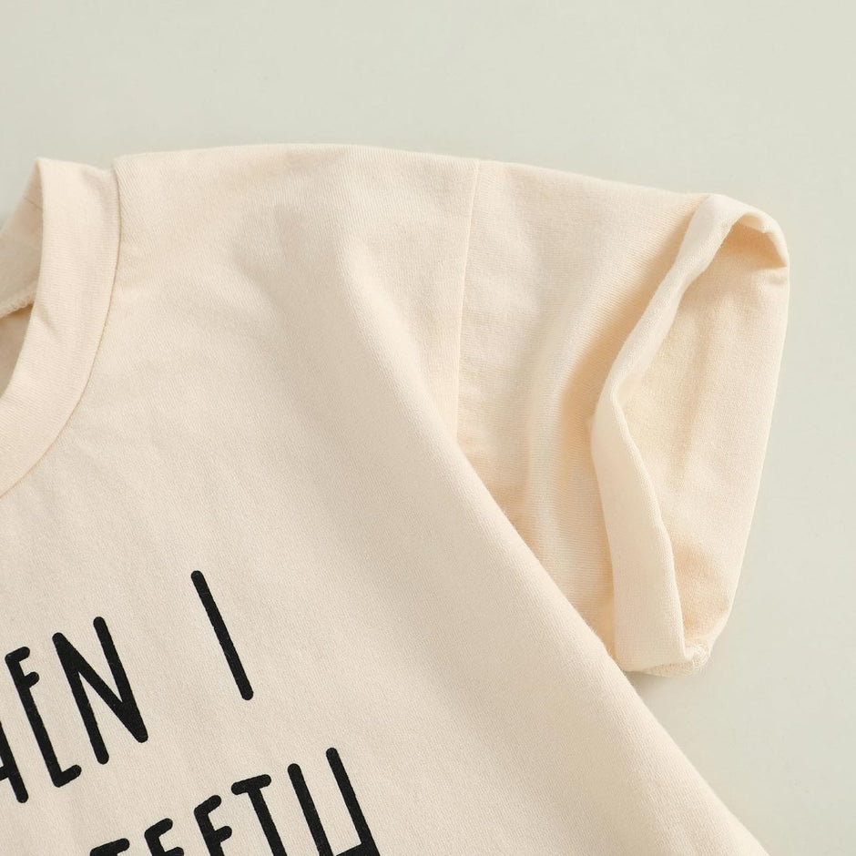 WZTYYDS Newborn Baby Boy Girl Bubble Romper Short Sleeve Oversized Letters Graphic Bodysuit One Piece Neutral Summer Clothes - Custom Crafting Alliance, LLC