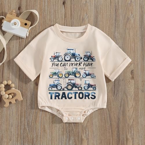 WZTYYDS Newborn Baby Boy Girl Bubble Romper Short Sleeve Oversized Letters Graphic Bodysuit One Piece Neutral Summer Clothes - Custom Crafting Alliance, LLC