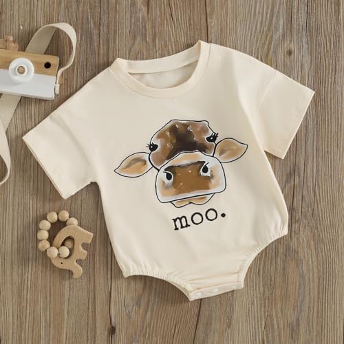 WZTYYDS Newborn Baby Boy Girl Bubble Romper Short Sleeve Oversized Letters Graphic Bodysuit One Piece Neutral Summer Clothes - Custom Crafting Alliance, LLC