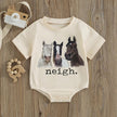 WZTYYDS Newborn Baby Boy Girl Bubble Romper Short Sleeve Oversized Letters Graphic Bodysuit One Piece Neutral Summer Clothes - Custom Crafting Alliance, LLC