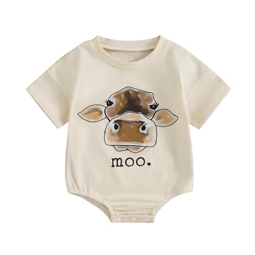WZTYYDS Newborn Baby Boy Girl Bubble Romper Short Sleeve Oversized Letters Graphic Bodysuit One Piece Neutral Summer Clothes - Custom Crafting Alliance, LLC